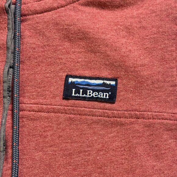 L.L. Bean Women's Soft Cotton Rugby Hoodie - Pink - Picture 3 of 6